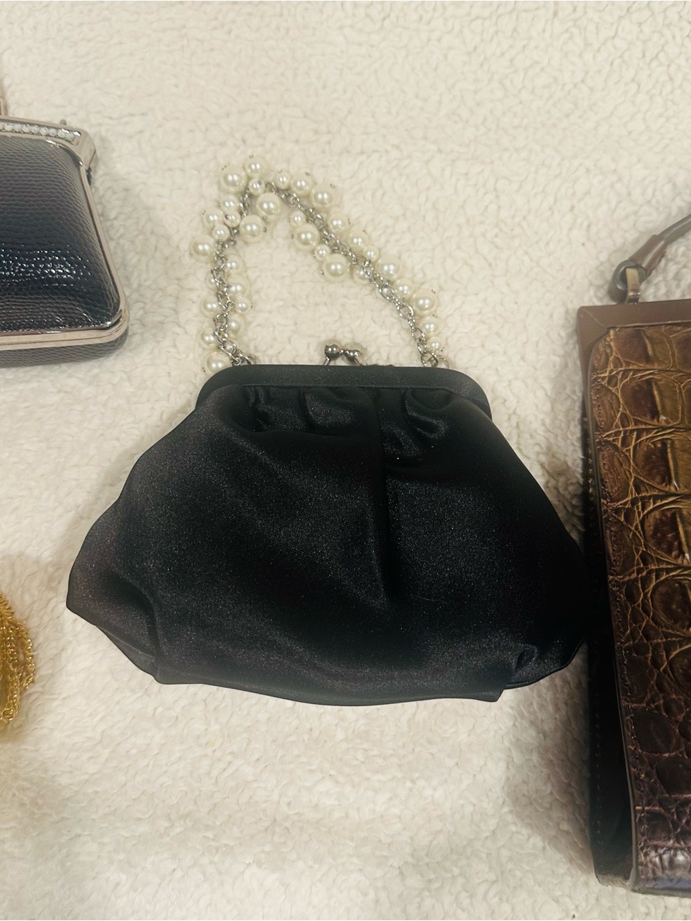 Vintage Clutch/Handbag Bundle: Cynthia Rowley, Jessica McClintock, Carolee - Picture 3 of 15